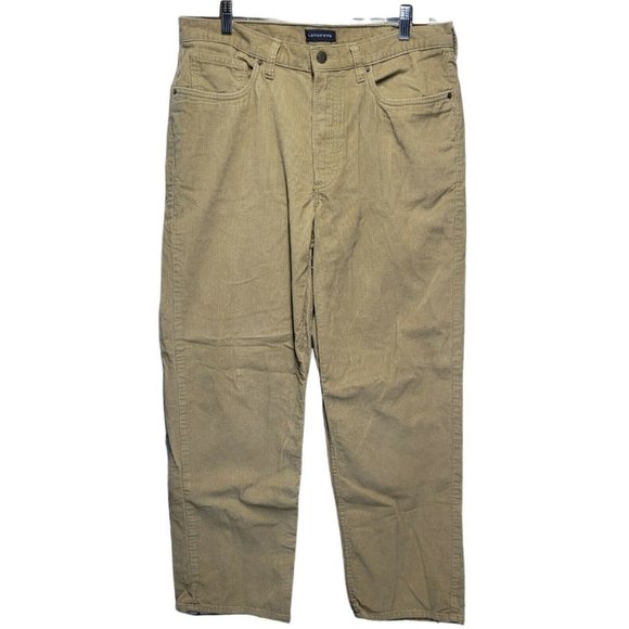 Lands' End Other - Lands End Corduroy Pants Men's 36x30 Tan Corduroy Traditional Fit Pants